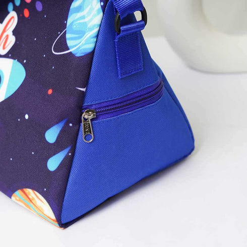 Personalised Space Printed Kids Triangle  Duffle Bag